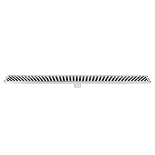 1000mm Bathroom Shower Stainless Steel Grate Drain w/Centre outlet Floor Waste Square Pattern
