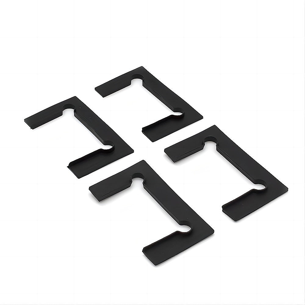 100cm Wall to Wall Frameless Shower Screen with White Brackets and Brass Hinges, Square Double Pull Handle