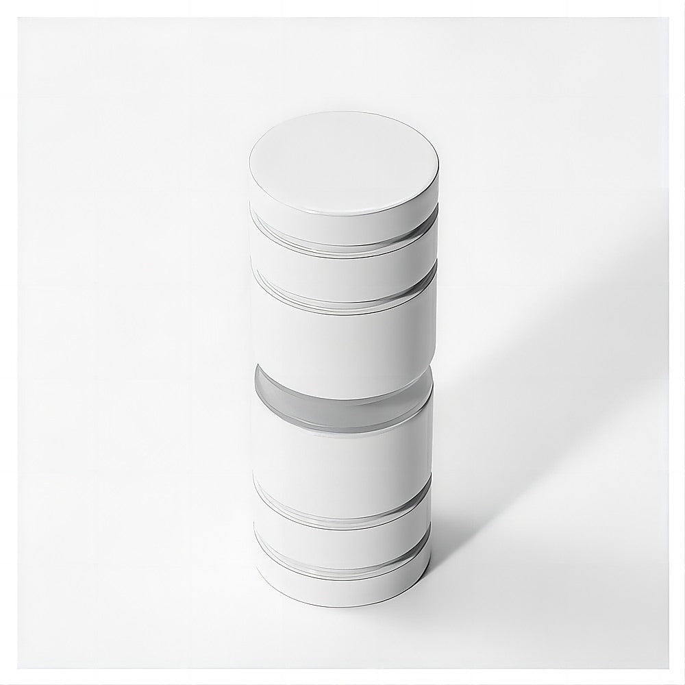 100cm Frameless Diamond Shower Screen with Channels and SS Hinges - White