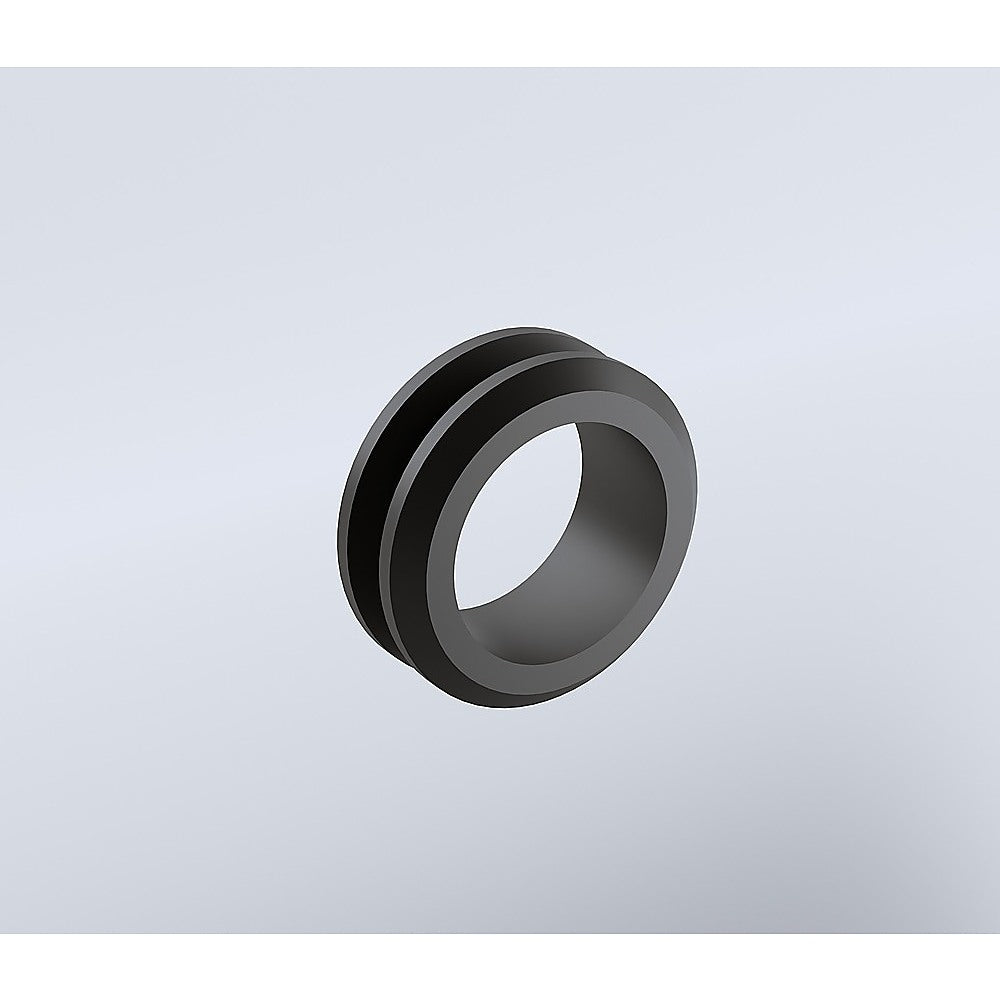 100cm Frameless Diamond Shower Screen with Black Channels and SS Hinges